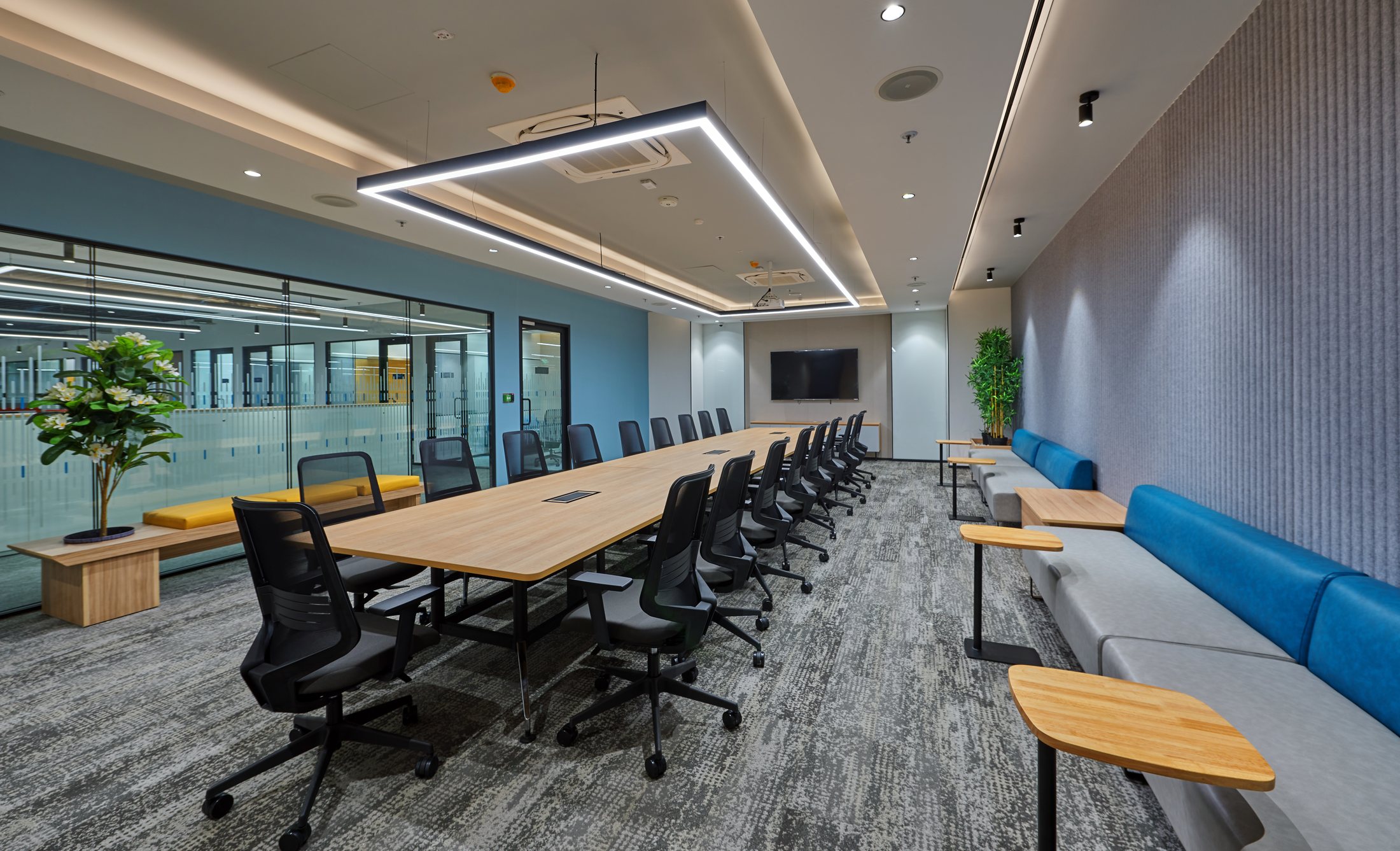 NTT Data Center workspace in Navi Mumbai